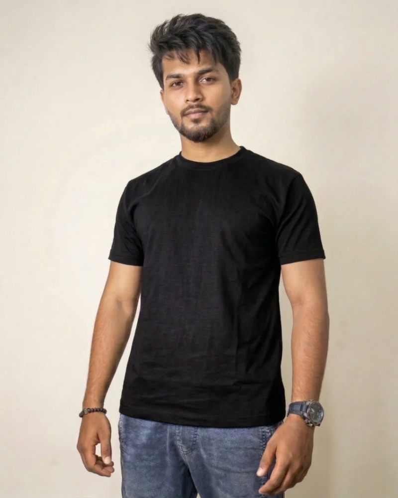 Men's Regular Fit Cotton Rich Crew Neck T-Shirt