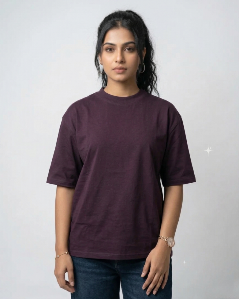 Grape Wine | Women’s Signature Urban Oversized Tee